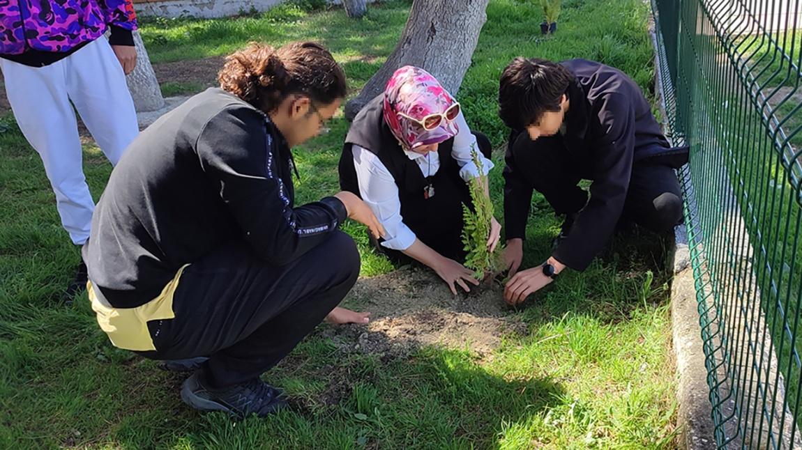 Orman Haftası Etkinlikleri Çerçevesinde Okulumuz Çedes Grubu Öğrencileri ile Birlikte Bahçemizde Fidan Dikimi Yaptık.